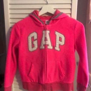 Pink Hooded Zipper Jacket